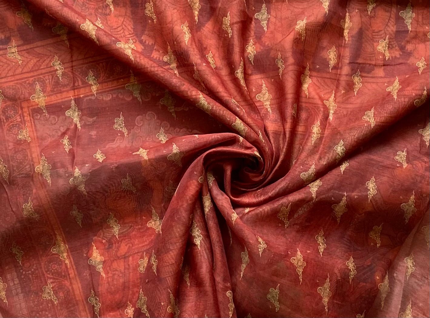 Exquisite Raas Leela Kalamkari Saree: A Touch of Elegance and Tradition - Image 4