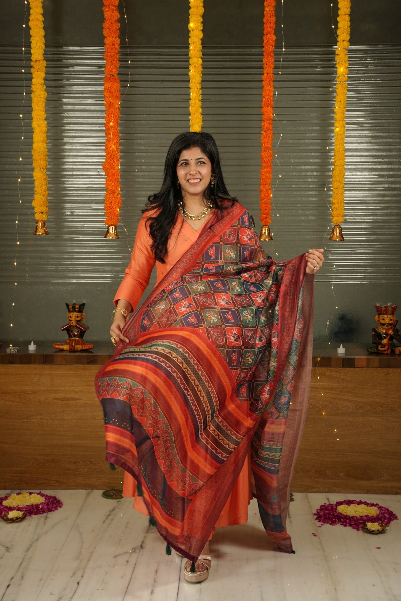 Elegant Sohni Angrakha Flare Suit Ensemble - Image 5