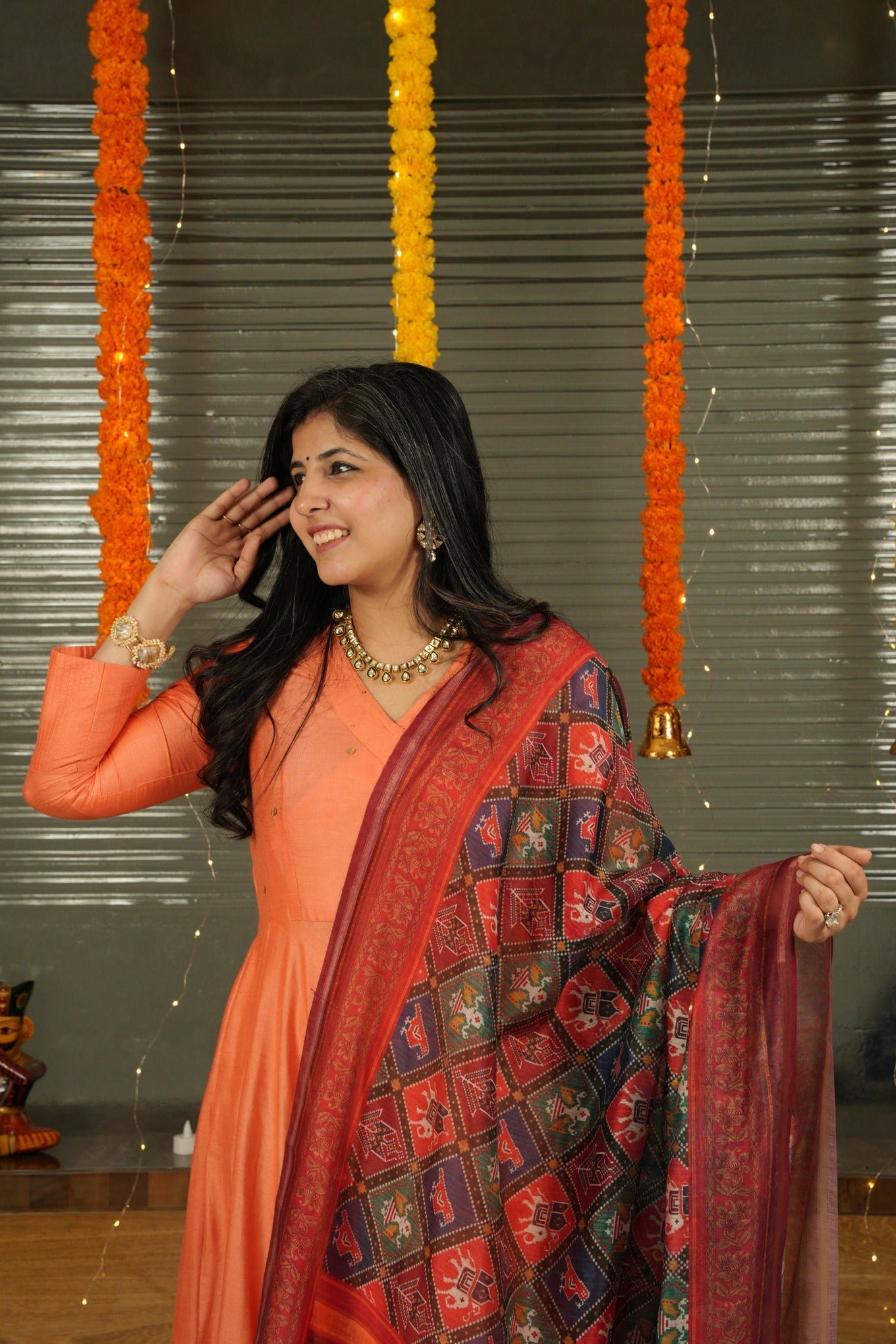 Elegant Sohni Angrakha Flare Suit Ensemble - Image 6