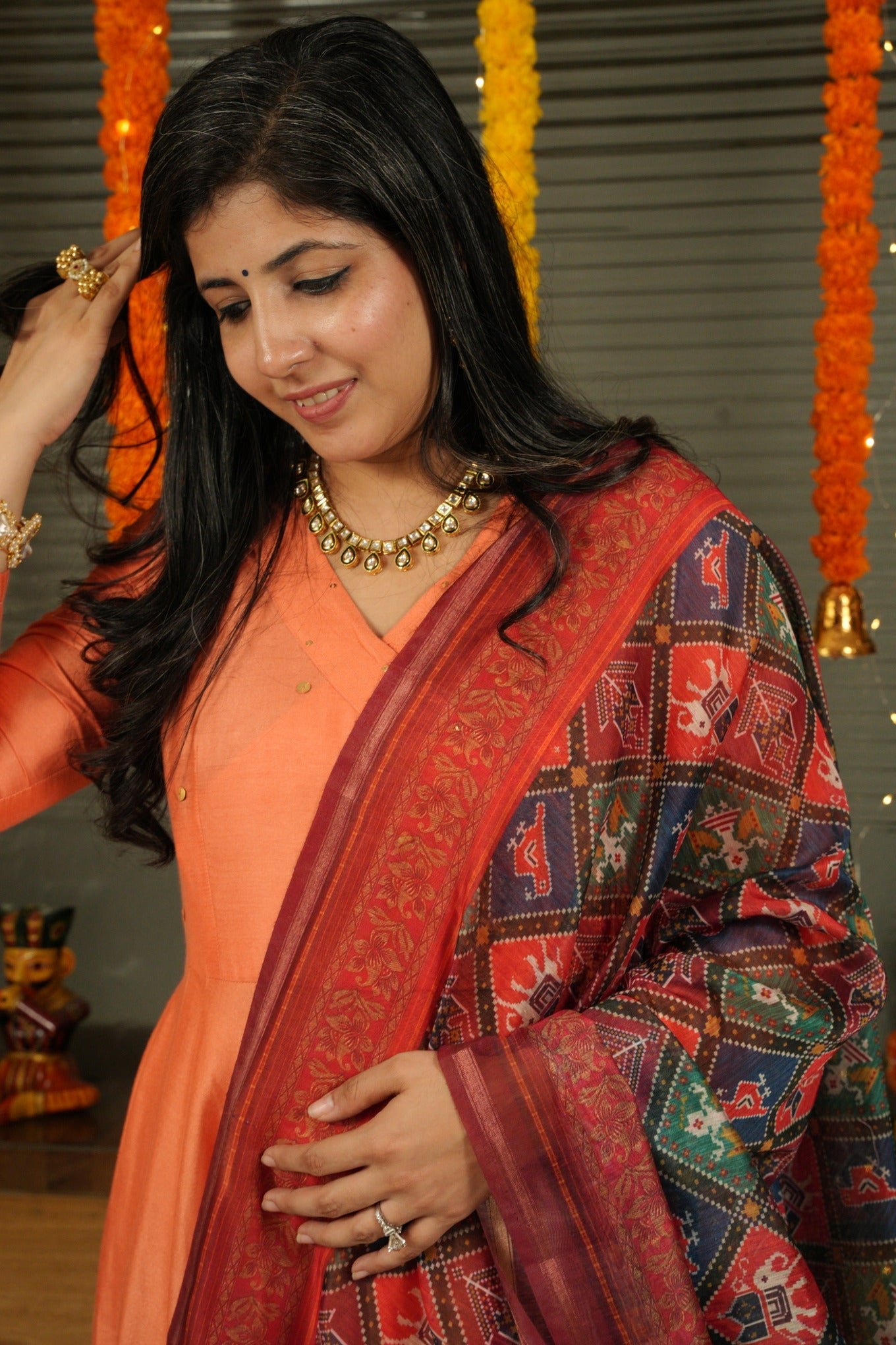 Elegant Sohni Angrakha Flare Suit Ensemble - Image 2