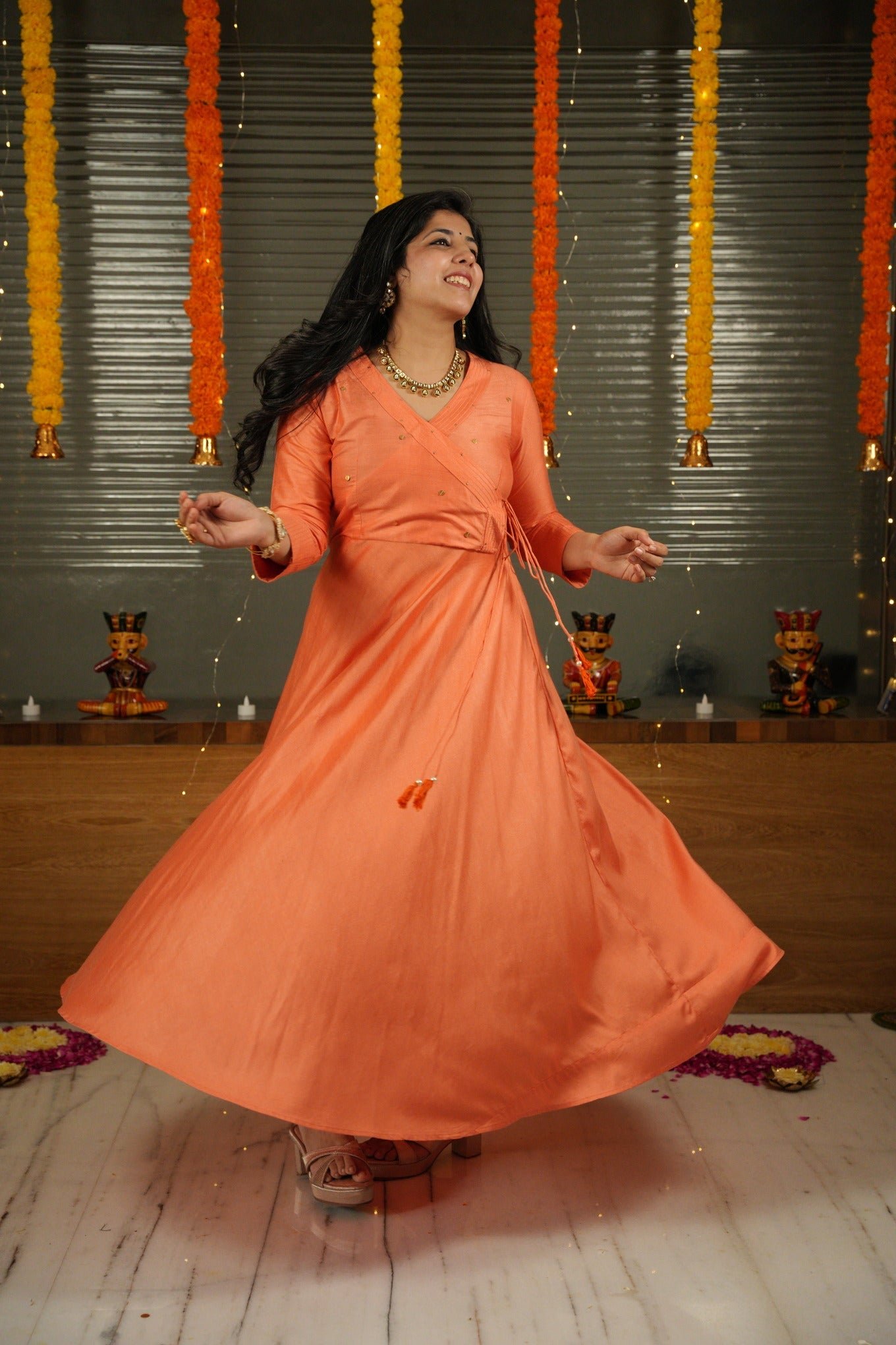 Elegant Sohni Angrakha Flare Suit Ensemble - Image 4