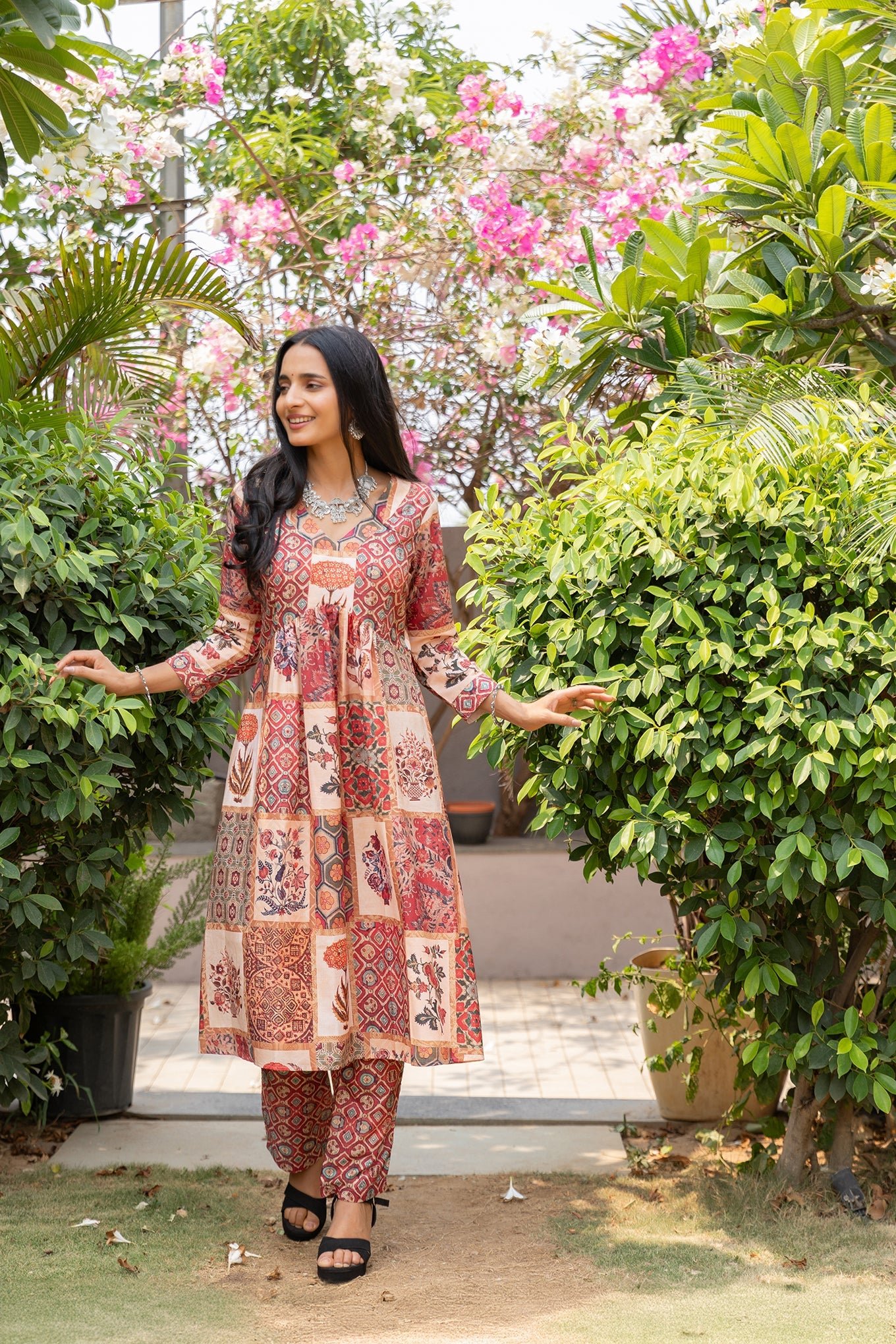 Charming Bela Block Print Kurta Ensemble