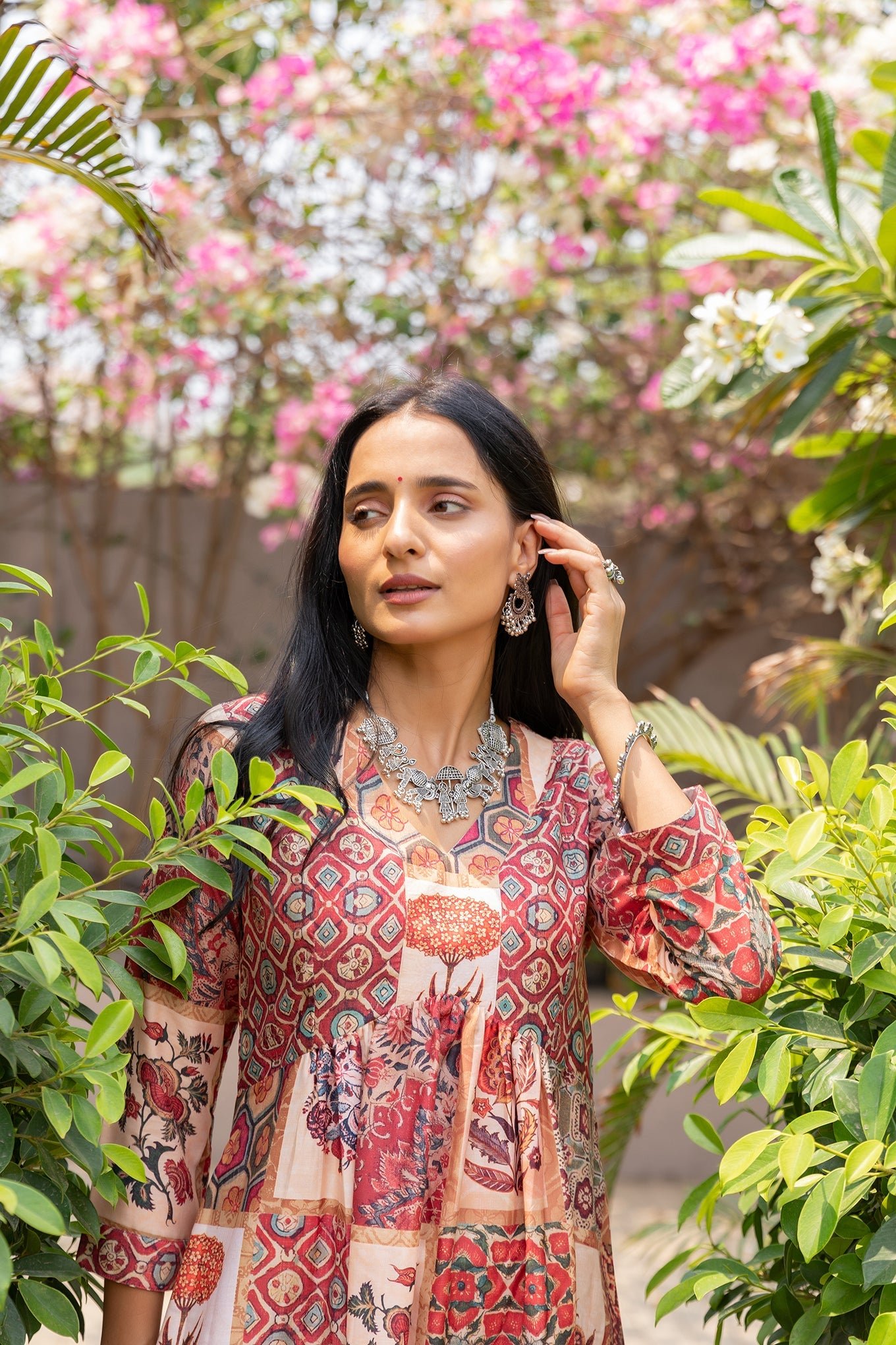 Charming Bela Block Print Kurta Ensemble - Image 2