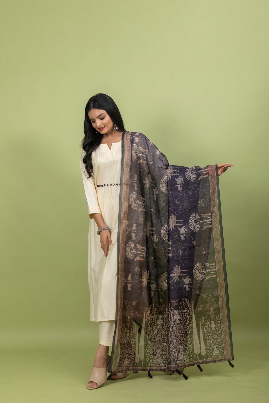 Exquisite Vritti Kalamkari Ensemble