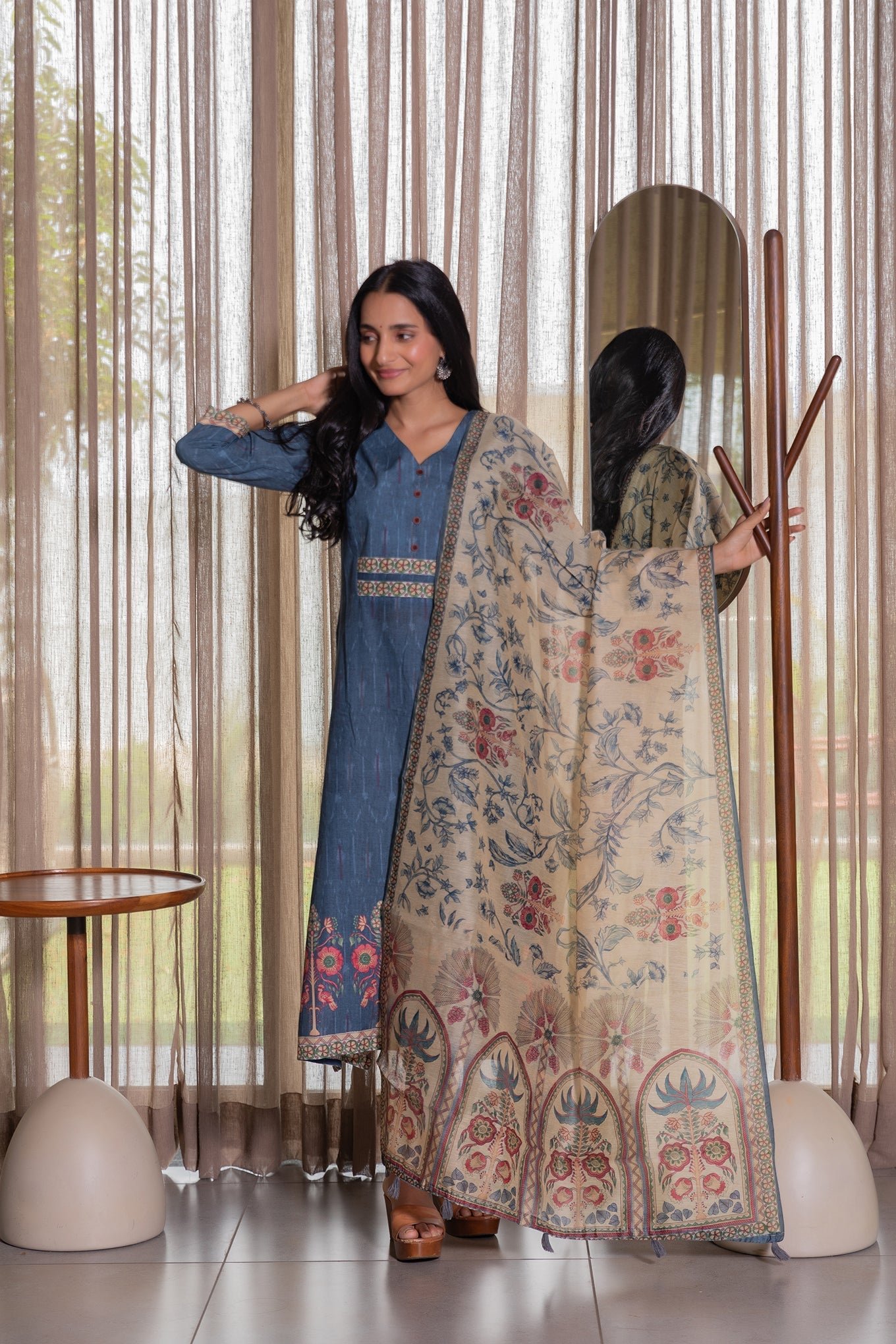 Sparkling Chamak Kalamkari Dupatta