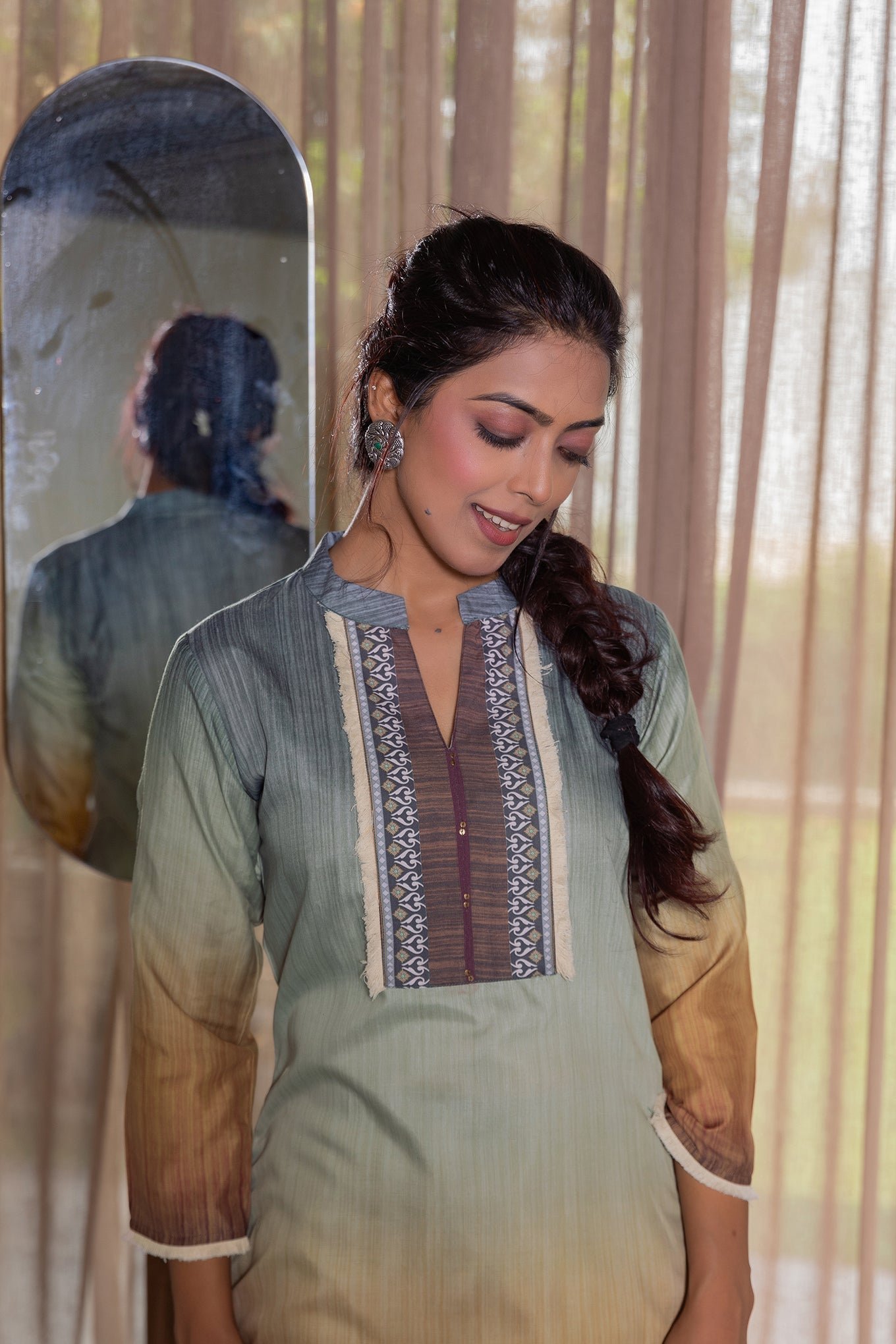 Stylish Chhaap Kurta Ensemble - Image 5