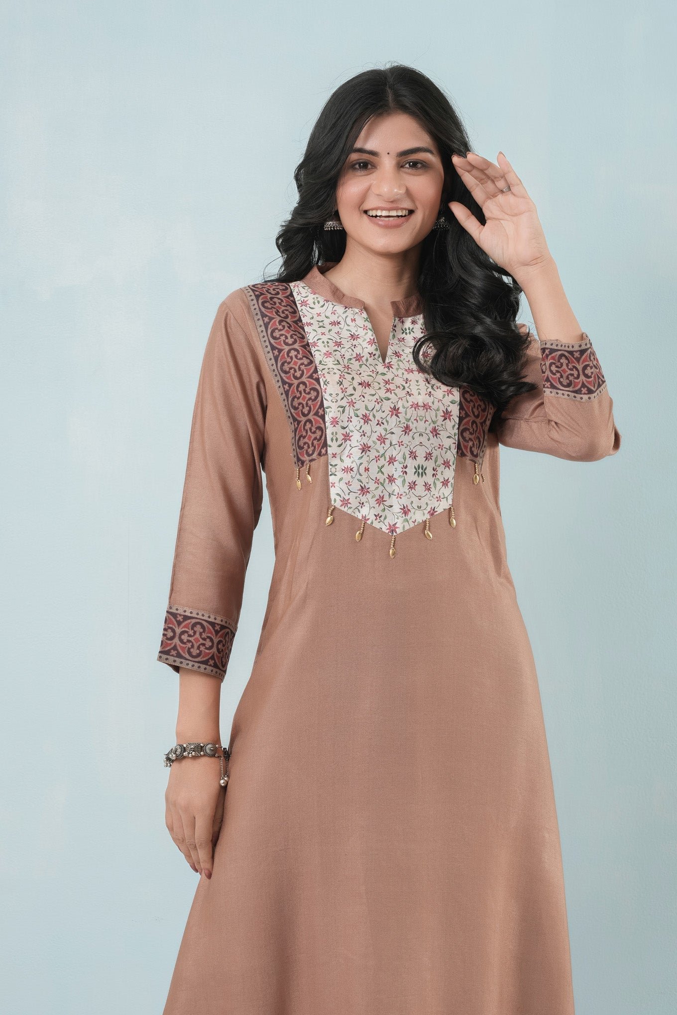 Elevate Your Style with the Simran Bliss Bhagalpuri Suit Set - Image 2