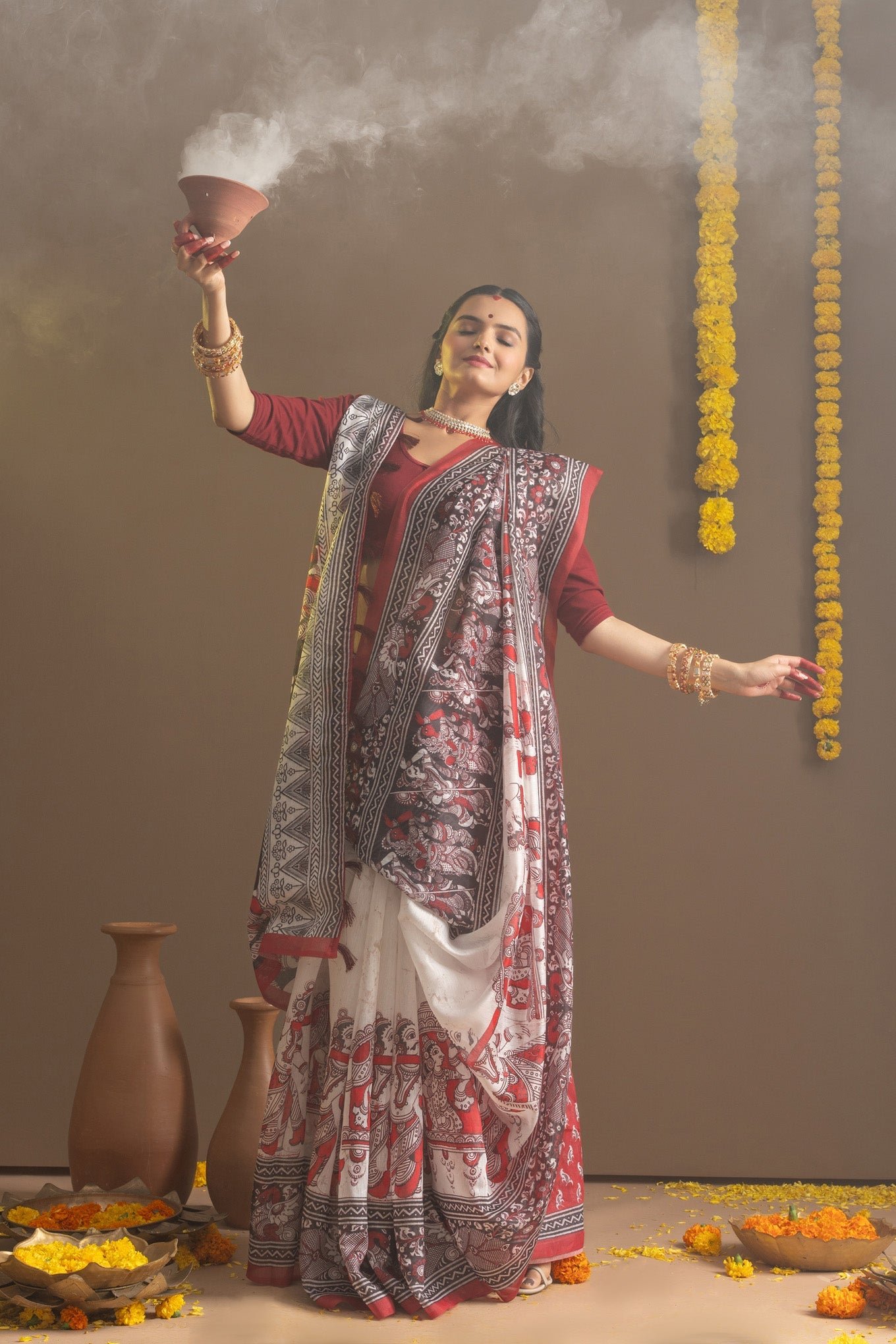 Enchanting BishnuPriya Divine Saree