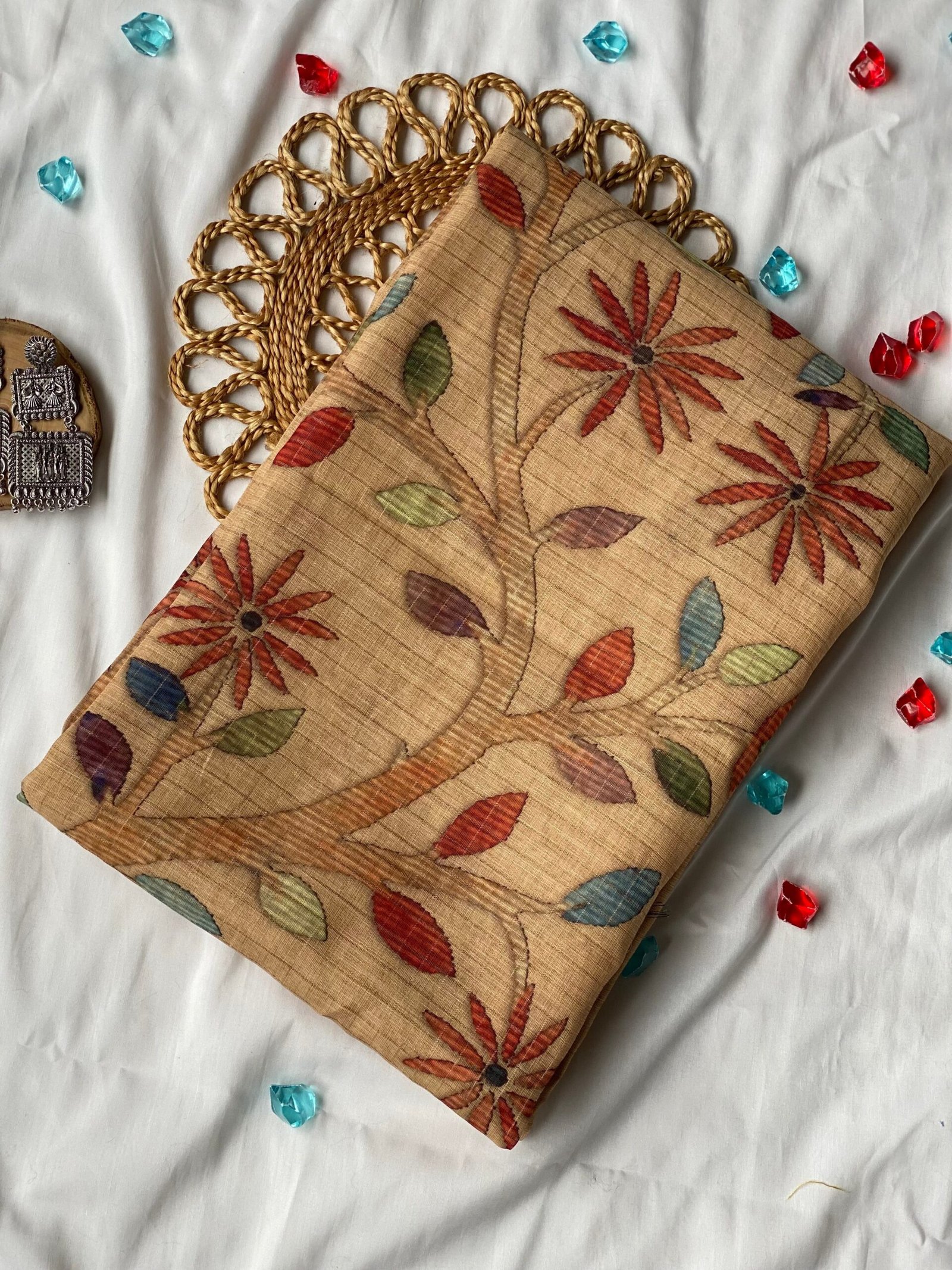 Elegant Madhurika Zari Linen Saree - A Timeless Classic