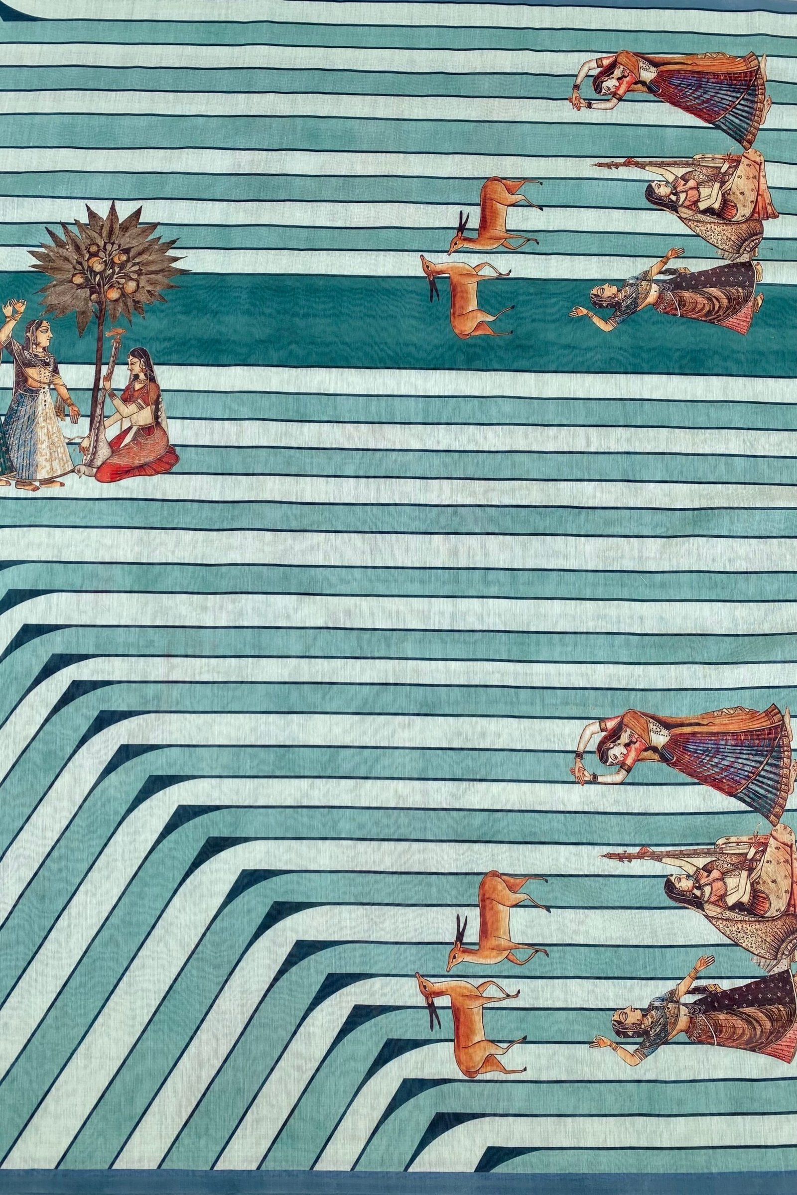 Elegant Pravalika Gopi Striped Saree for Timeless Charm - Image 5