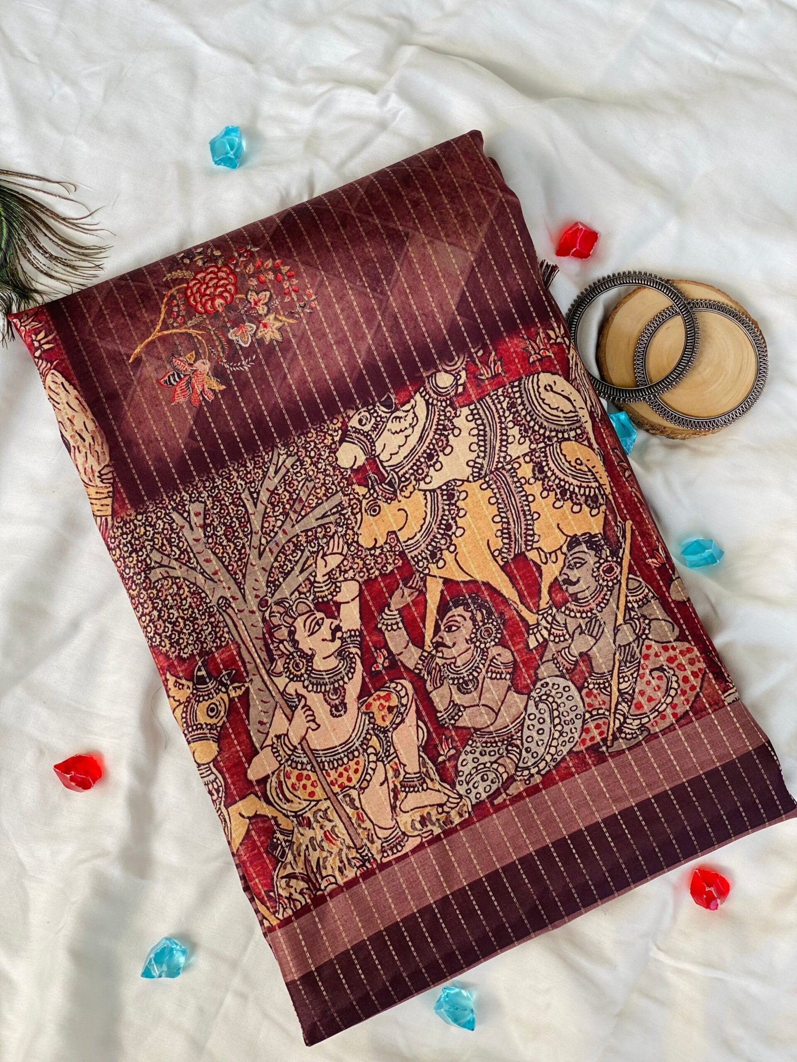 Elegant Kalpana Geometric Modern Saree