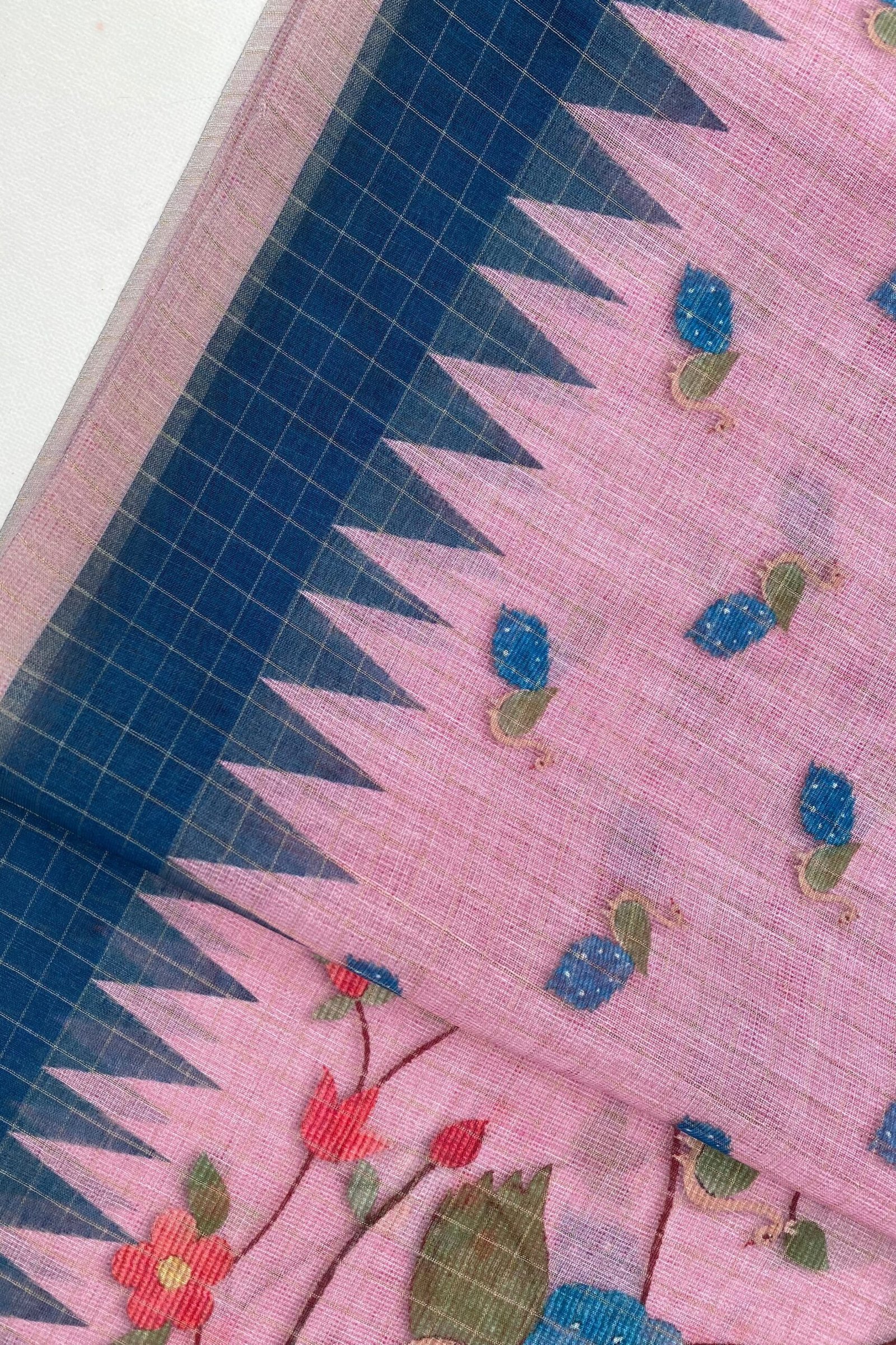 Exquisite Gulabi Mayur Saree - Embrace Elegance and Tradition - Image 6