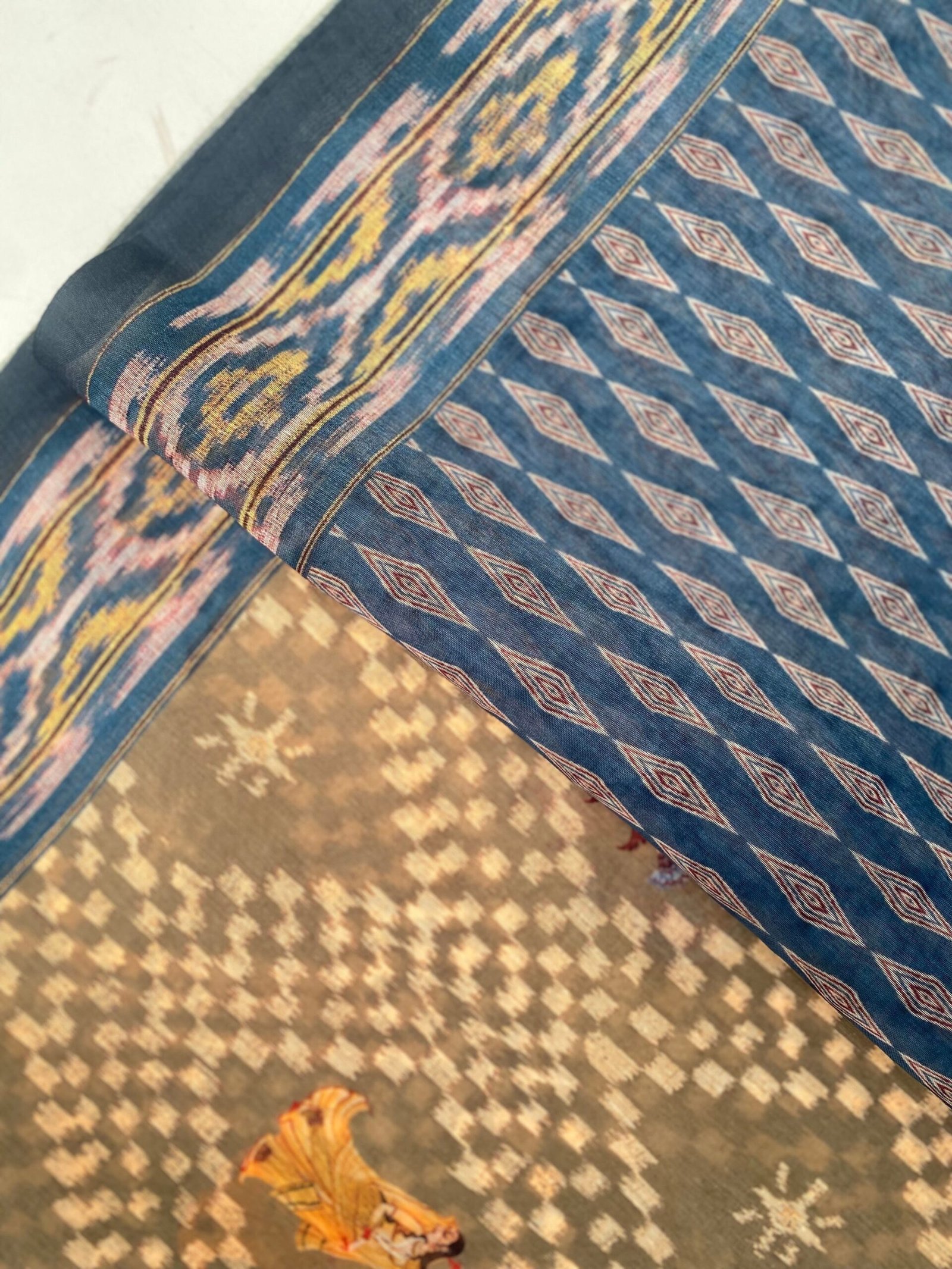 Elegant Green Bandhej Saree by Sitarika - Image 8