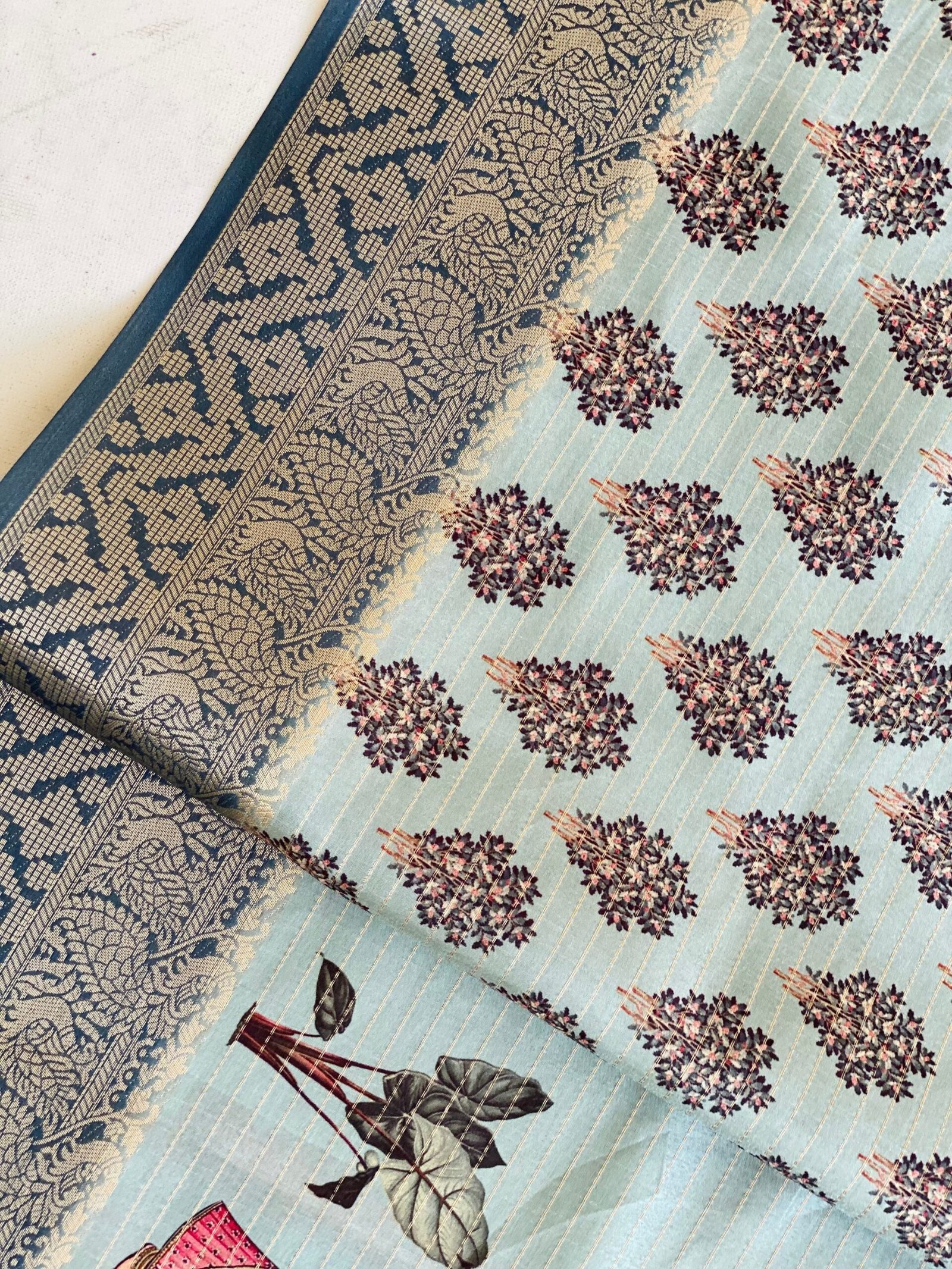 Elegant Nritanjali Pichwai Art Saree - Image 8