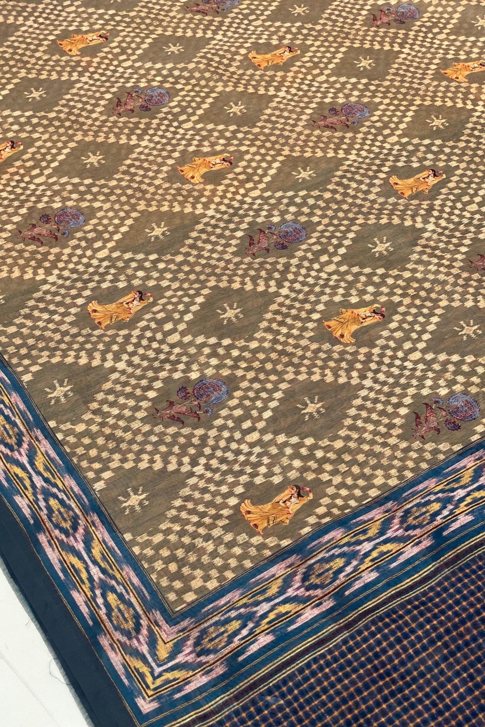 Elegant Green Bandhej Saree by Sitarika - Image 4