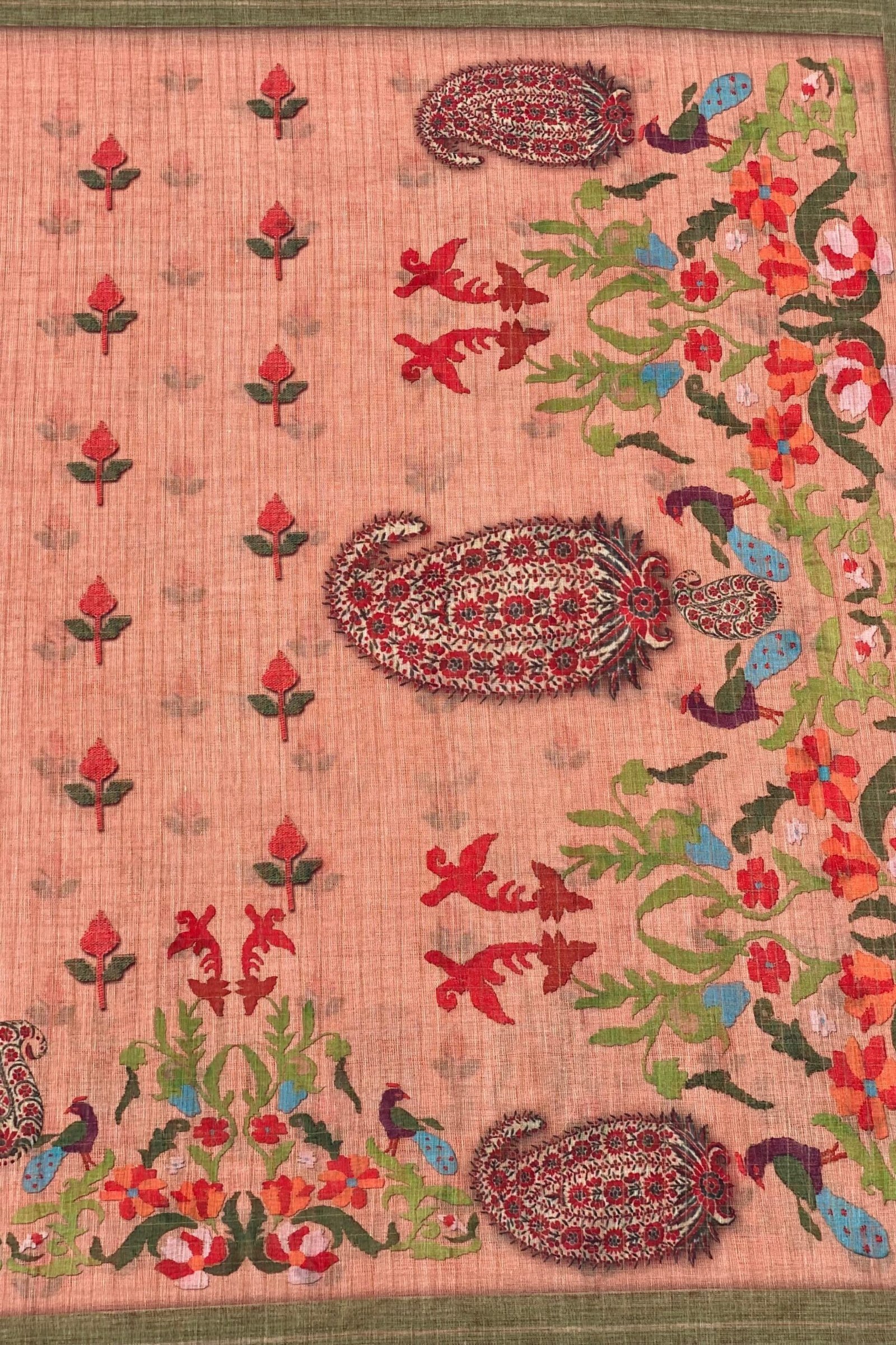 Elegant Paisley Patterned Vastra Saree - Image 6