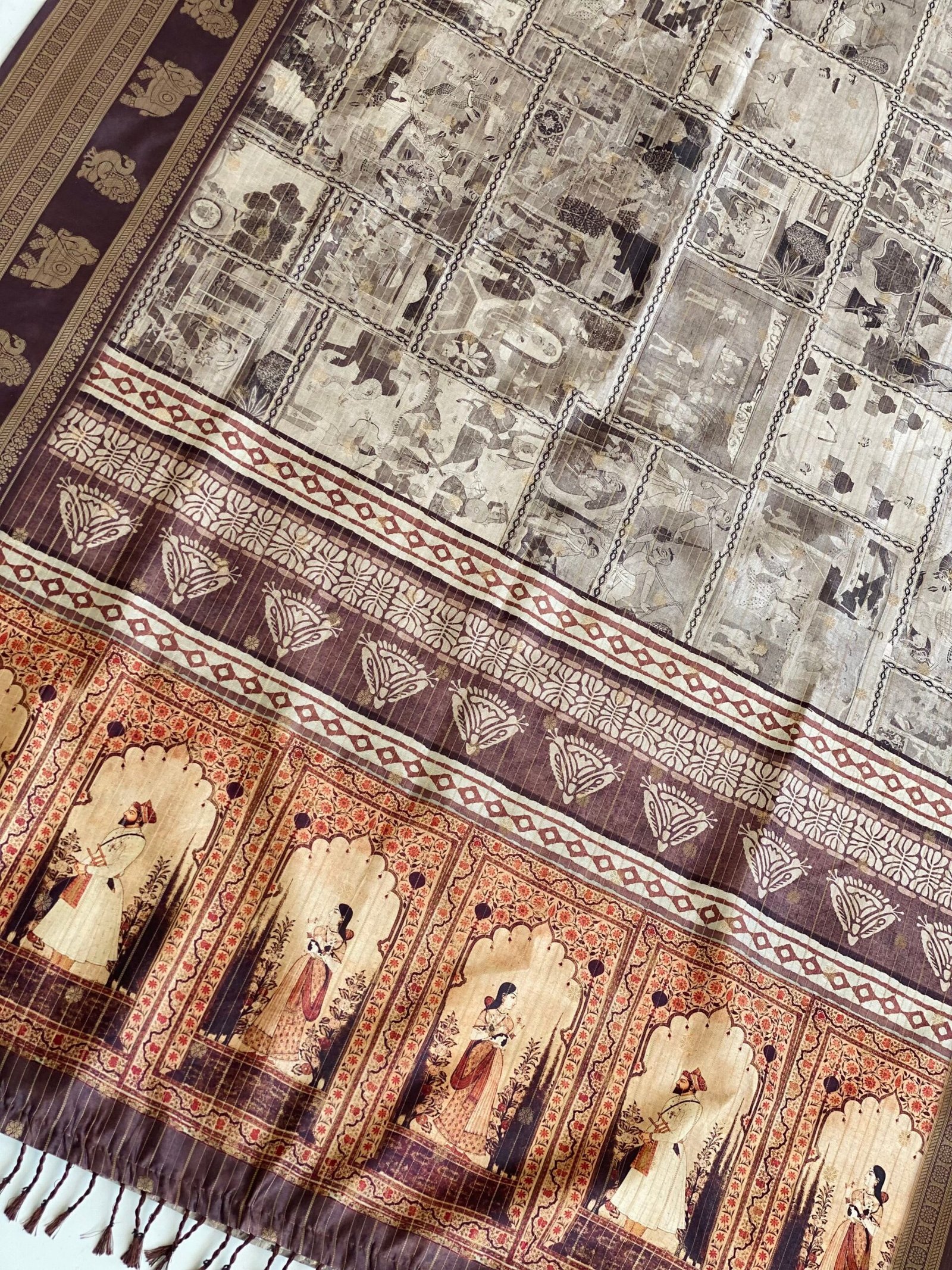 Majestic Mosaic Saree - Image 3