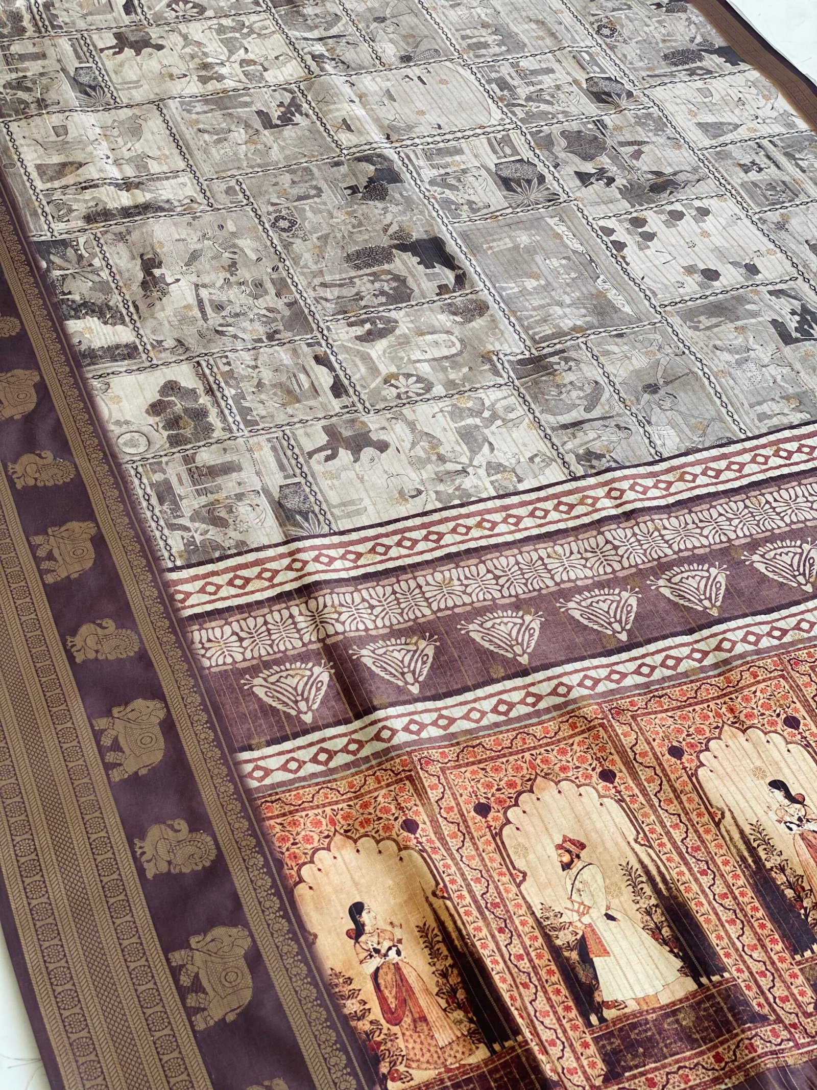 Majestic Mosaic Saree - Image 2