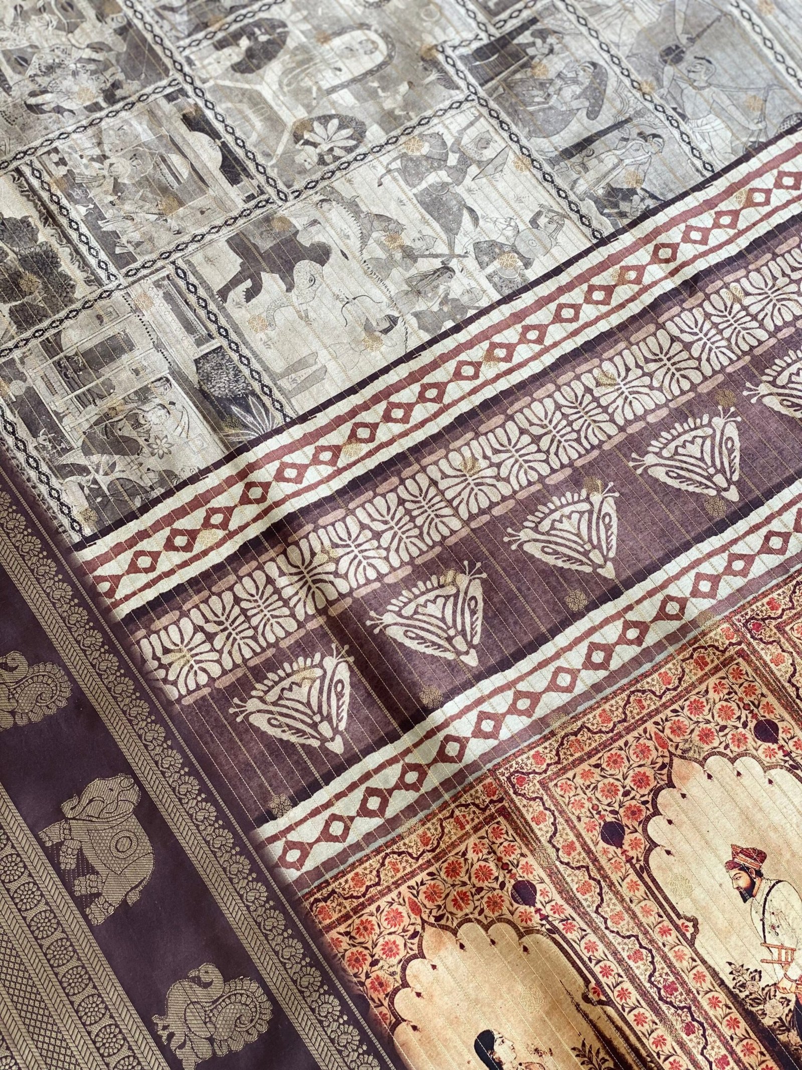 Majestic Mosaic Saree - Image 6