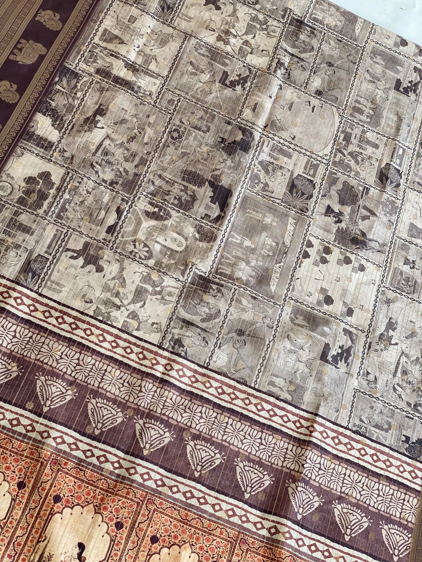 Majestic Mosaic Saree - Image 7