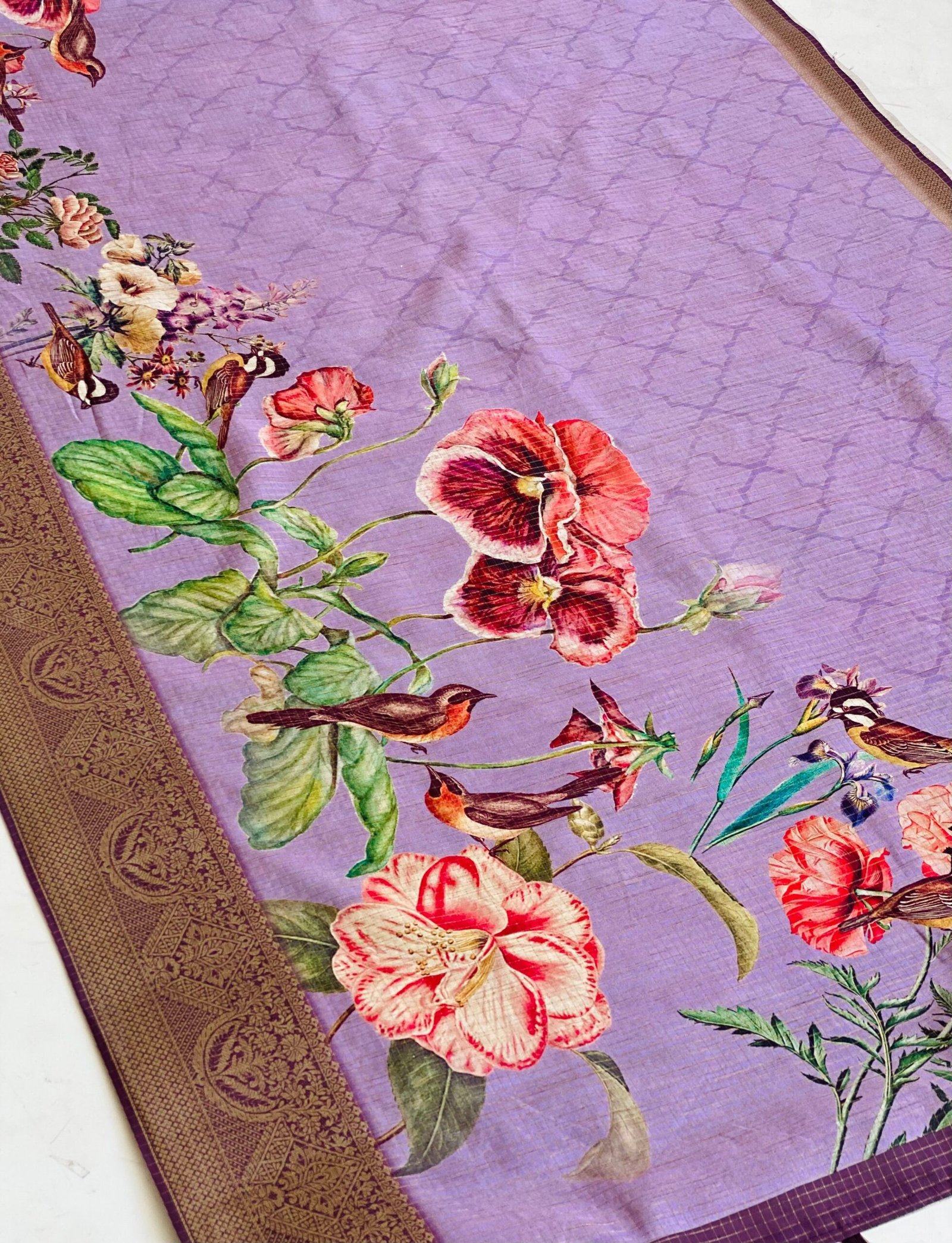 Enchanting Aangan Blossoms Saree - Image 2