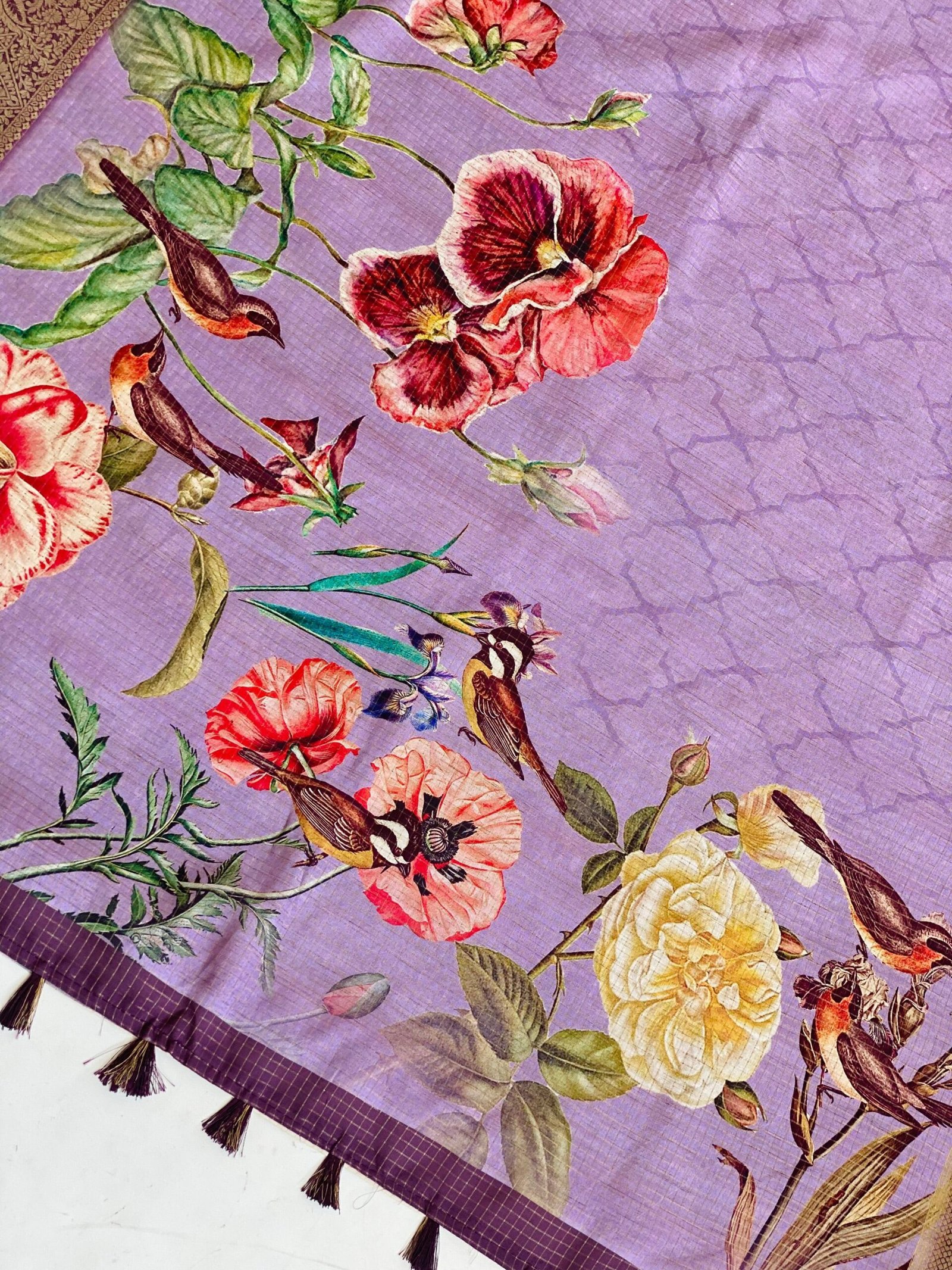 Enchanting Aangan Blossoms Saree - Image 6