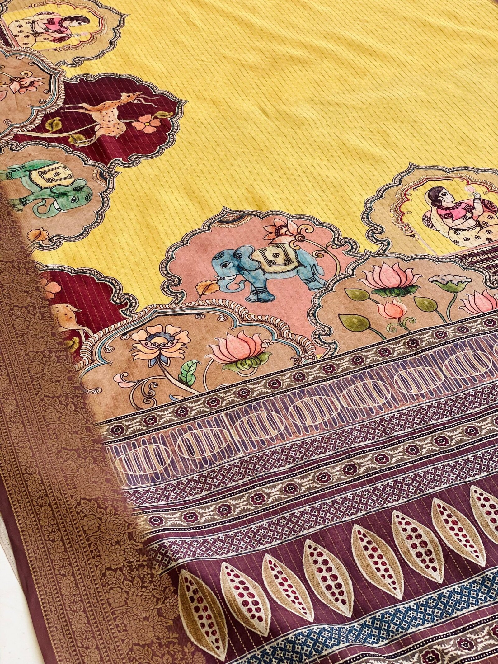 Radiant Sundara Yellow Aura Saree - Image 2