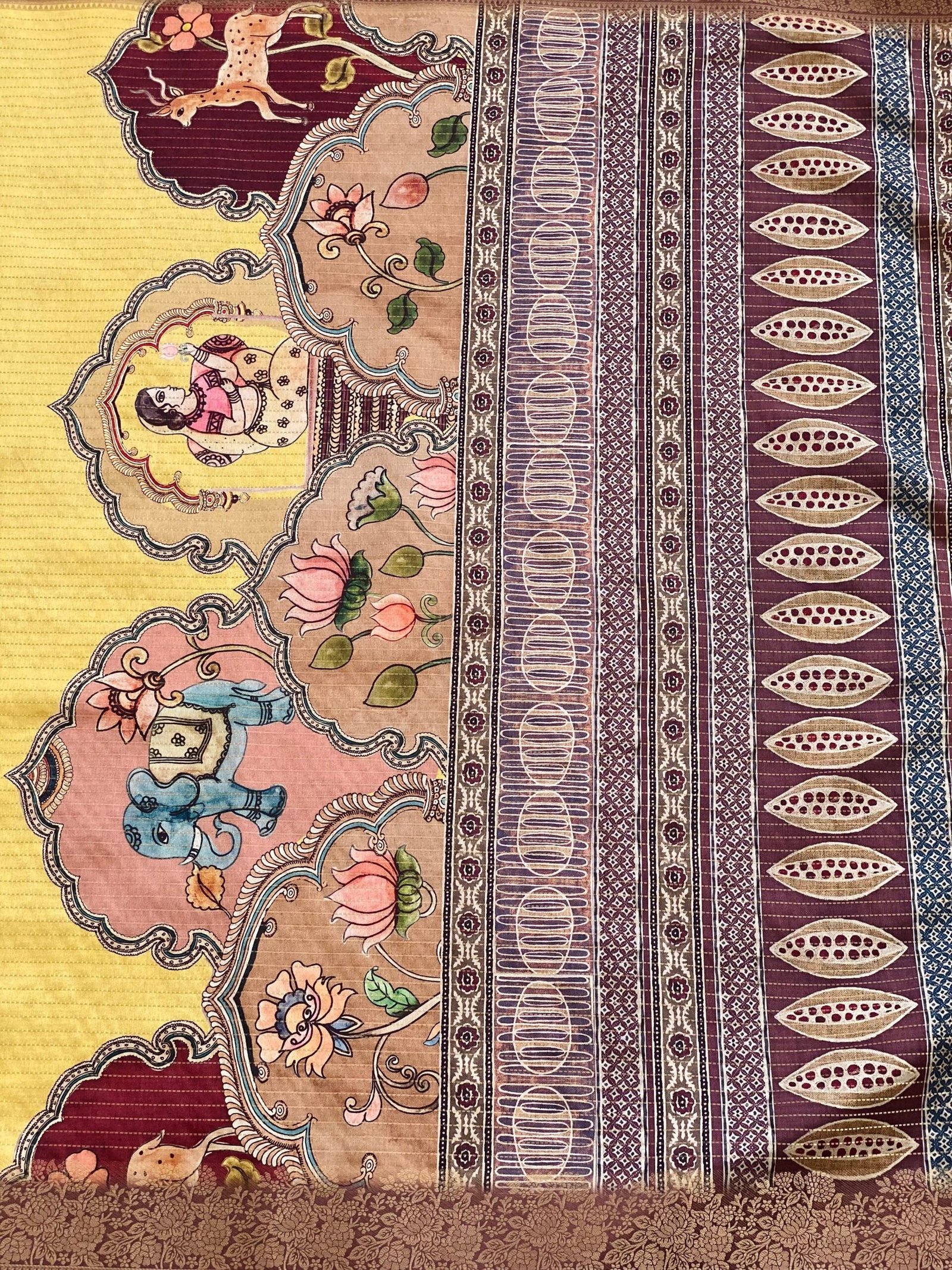 Radiant Sundara Yellow Aura Saree - Image 6